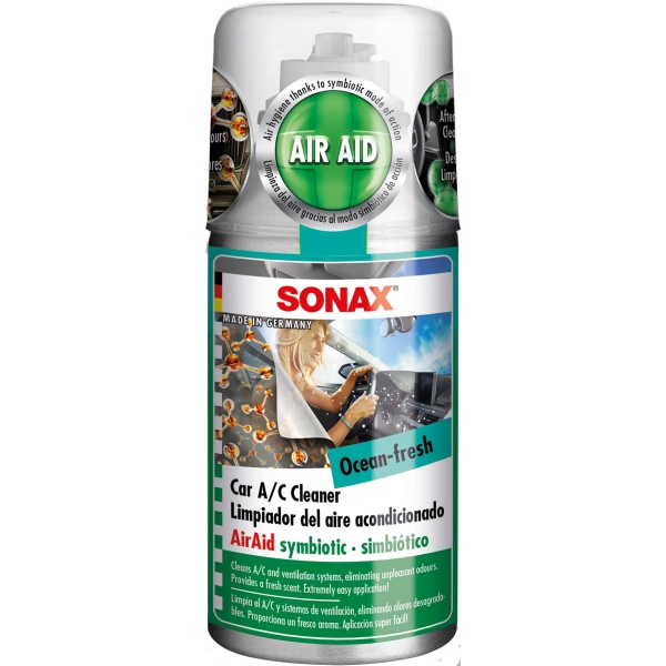 Sonax Spray Curatat Instalatie Ac Air Aid Anti-Bacterial Ocean Fresh 100ML 323600